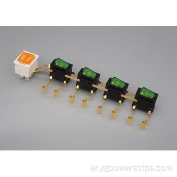 4H NEON/LED Double-Bole Multi-Gang Switch